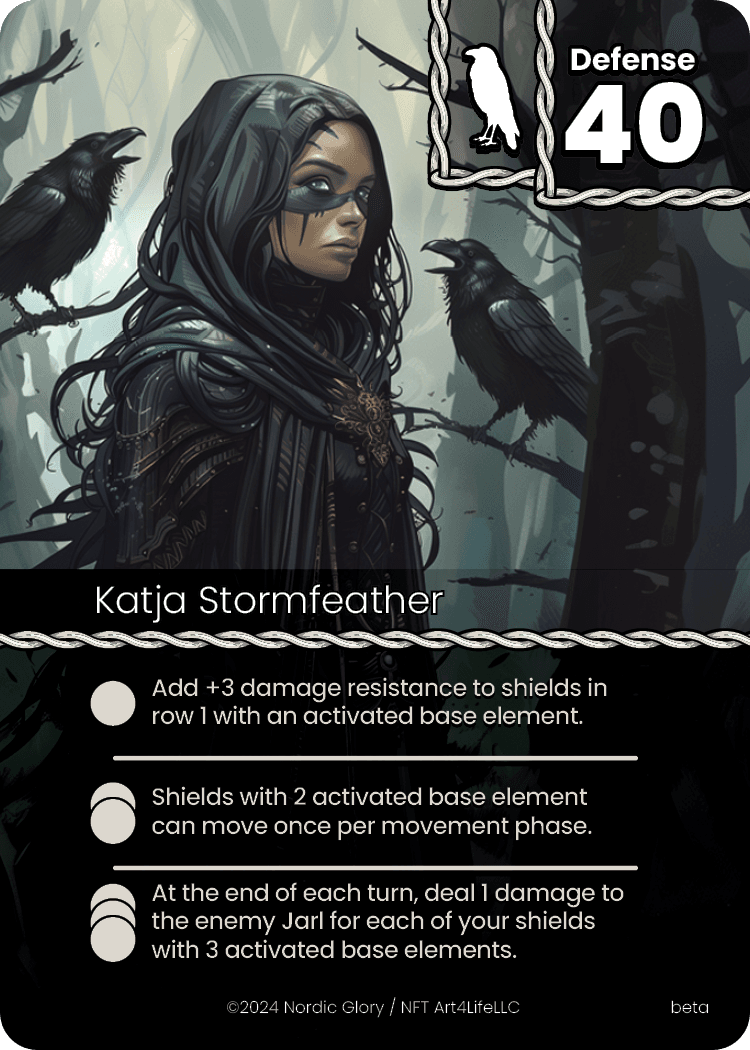 Katja Stormfeather, a Jarl card